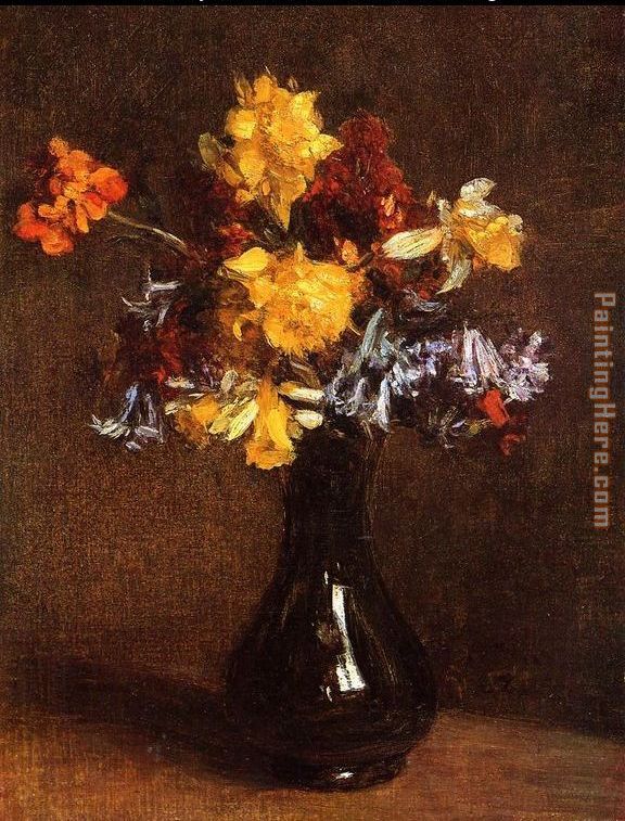 Vase of Flowers painting - Henri Fantin-Latour Vase of Flowers art painting